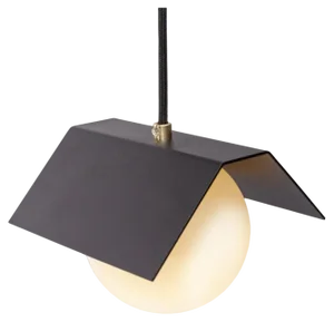 Twain Ex Jet Black Suspended Light by Lexavala