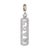 Finely detailed diamond love pendant crafted in 14 karat white gold. Diamonds total an estimated 0.40 carats (estimated at...