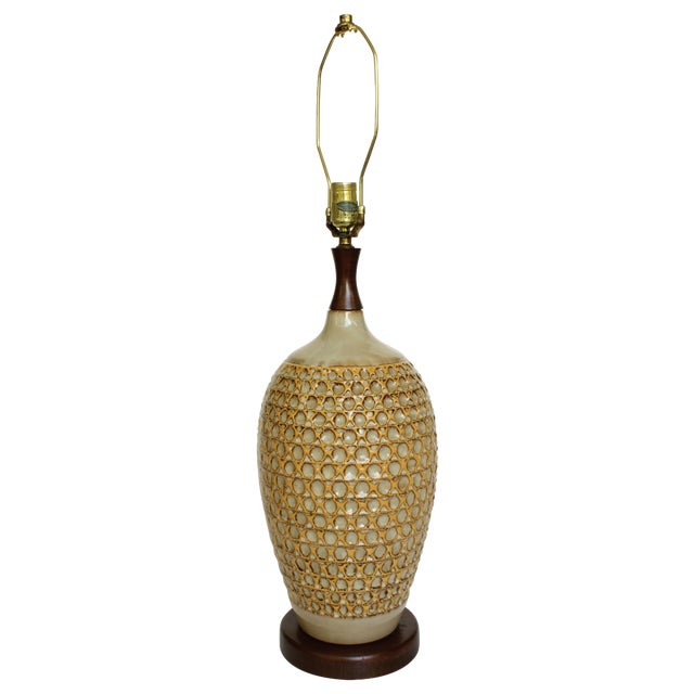 Mid Century Golden Beehive Table Lamp Chairish