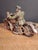 Green Antique 1930s Hubley Cast Iron "Patrol" Cop Police Motorcycle Toy | Green Paint & Integral Officer Rider 6.25" For Sale - Image 8 of 17
