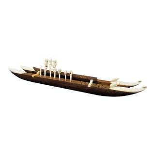 Vintage Cribbage Board Game - Style of John Roberts 20-3/4" Long With 10 Pegs For Sale