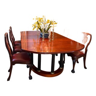 Custom Alf Sharp Dining Table With 3 Leaves For Sale
