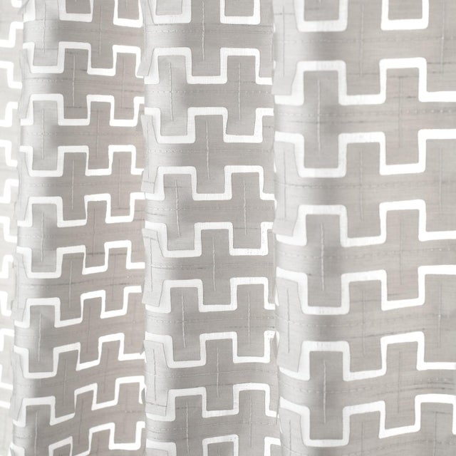 Harlequin Noa Fabric in Steel - a Sample For Sale