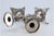 Silver Silver Candlesticks with Turned Stems and Embossed Floral Motifs, Set of 2 For Sale - Image 8 of 12