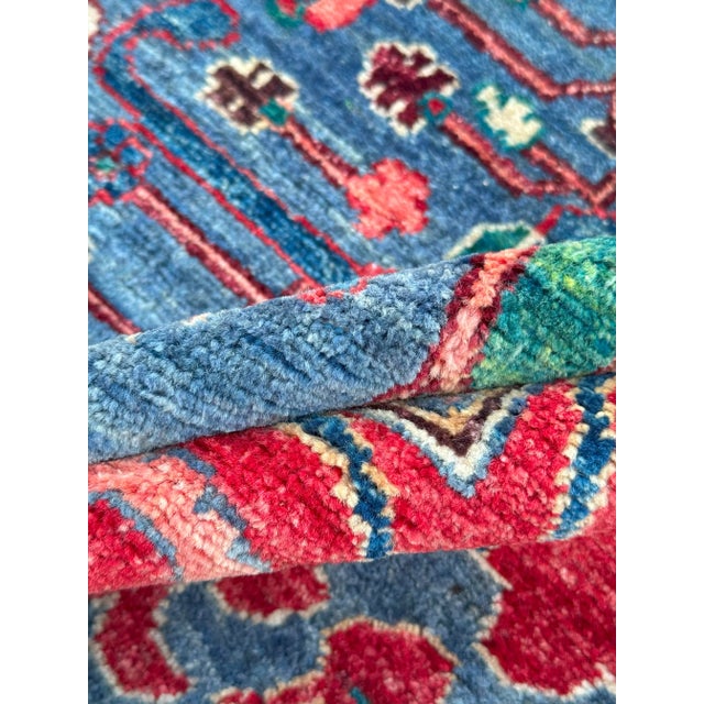 Peach Late 20th Century Hand-Knotted Persian-Style Rug – Large Floral Medallion Design – 300x416 Cm For Sale - Image 8 of 18