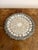 Outstanding quality antique Edwardian silver plated tray, having a quality antique Edwardian circular shaped tray with a...