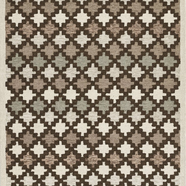 Erin Gates by Momeni Abbot Neutral Swedish Geo Wool Rug 9' X 12' For Sale - Image 9 of 10
