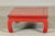 Vintage Chinese Low Red Lacquer Coffee Table with Curved Legs For Sale - Image 10 of 11