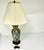 Mid 20th Century Chinoiserie Boho Chic Hollywood Regency Ceramic Flora Botanical Table Lamp, Textile Shade For Sale - Image 11 of 18