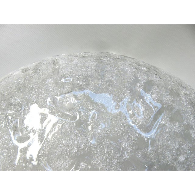 Ceiling Light in Brass and Ice Glass from Schröder & Co, 1970s For Sale - Image 13 of 18