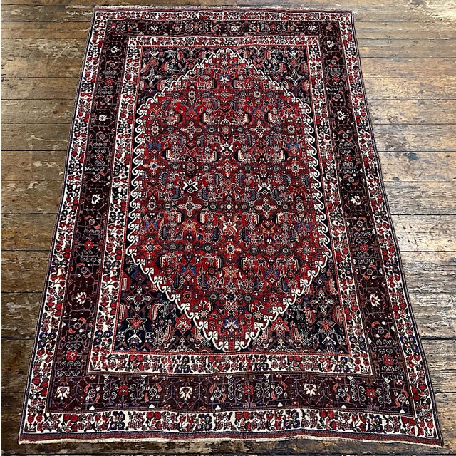Antique Qashqai Rug, 1890s For Sale - Image 4 of 18