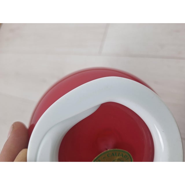 Opalino Series Vase in Pink Murano Glass from Venini, 1990s, in Very Good conditions. Designed 1990 to 1999 This piece has...