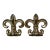 Vintage Fleur De Lis Bookends, a Pair For Sale