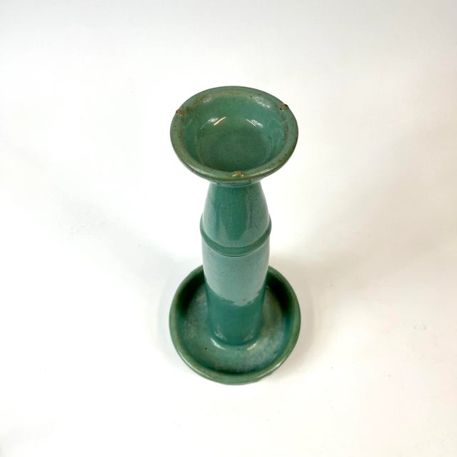 This light turquoise oil lamp is an unusual color and height! Most oil lamps stand at around 10” tall but this one is at...