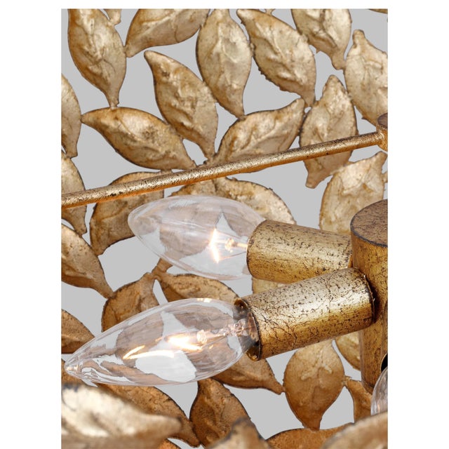 Drawing inspiration from a classic bowl pendant and nature. The Kelan three light semi flush by Alexa Hampton features a...