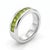 Princess Cut Peridot Wedding Ring • Gemstone Band Ring for Men & Women Us 7 For Sale - Image 4 of 4