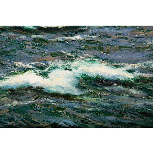 Late 20th Century Seascape Painting of American Clipper Ship “Red Cloud” by Henry Scott For Sale - Image 5 of 11
