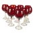 Late 20th Century Ruby Red Wine/Water Goblets – Set of 10 For Sale