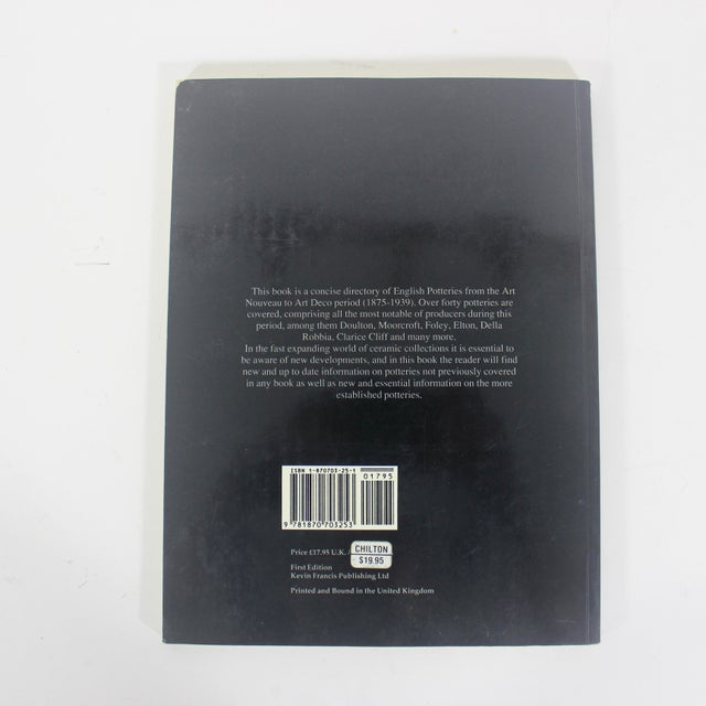 Art Deco 1989 English Decorative Ceramics Book by John Bartlett Art Nouveau to Art Deco For Sale - Image 3 of 10