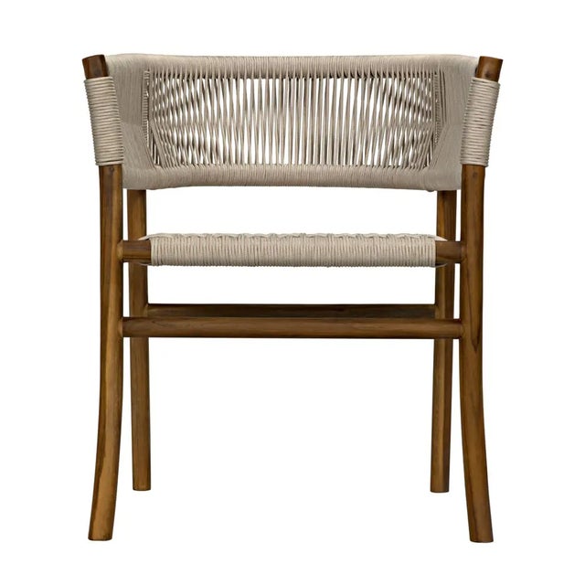 Not Yet Made - Made To Order Conrad Chair, Teak with Woven Rope For Sale - Image 5 of 6