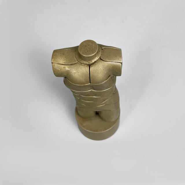 Spanish Nickel-Plated Metal Sculpture of Mini David by Miguel Berrocal, 1968-70 For Sale - Image 3 of 15