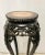 Antique Asian Plant Stand Table With Marble Top For Sale - Image 4 of 9