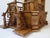 Brown Carved Wood Display Cabinet For Sale - Image 8 of 11