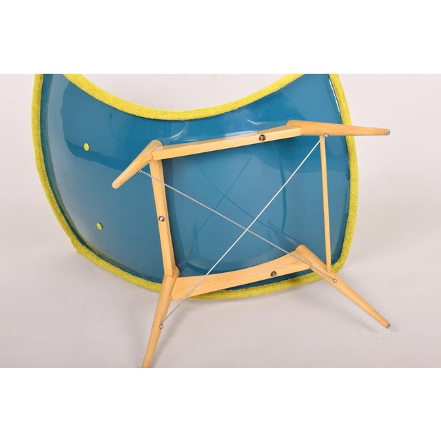 Mid-Century Modern Yellow Armchair attributed to Miroslav Navratil, 1950s For Sale - Image 6 of 17
