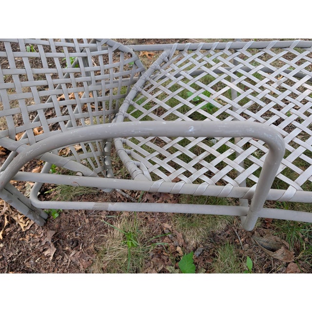 Brown Jordan Vintage Brown Jordan Tamiami Vinyl Strap Patio Chaise Lounge For Sale - Image 4 of 9