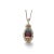14K White Gold Multi-Gemstone & Diamond Pendant Necklace Elegant 14K white gold pendant necklace featuring amethyst, blue...
