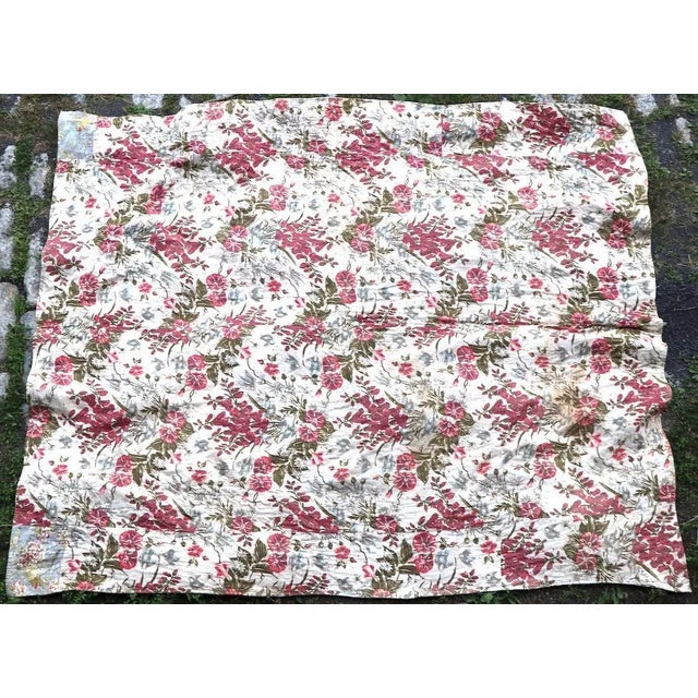 Graphic Antique Tied Quilt For Sale - Image 12 of 13