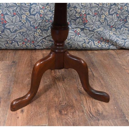 Georgian Revival Drum Table with Leather Top, 1890s For Sale - Image 4 of 6