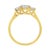 Haus of Brilliance 10K Yellow Gold Princess-Cut Diamond Three Stone Band Ring (1 Cttw, J-K Color, I1-I2 Clarity) - Size 6-1/2 For Sale - Image 4 of 6