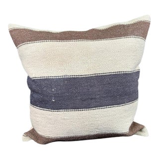 Turkish Hemp Pillow Cushion Natural Beige Brown Pillow Cushion Cover 24"x24" For Sale