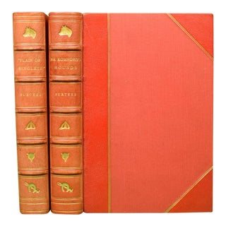 Set of 2 "Mr. Romford's Hounds & Plain or Ringlets?" Book 1865 Leech, John and Browne, h.k. For Sale