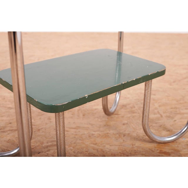 Steel Tube Console in Chrome-Plated Steel Tube and Plywood For Sale - Image 11 of 16