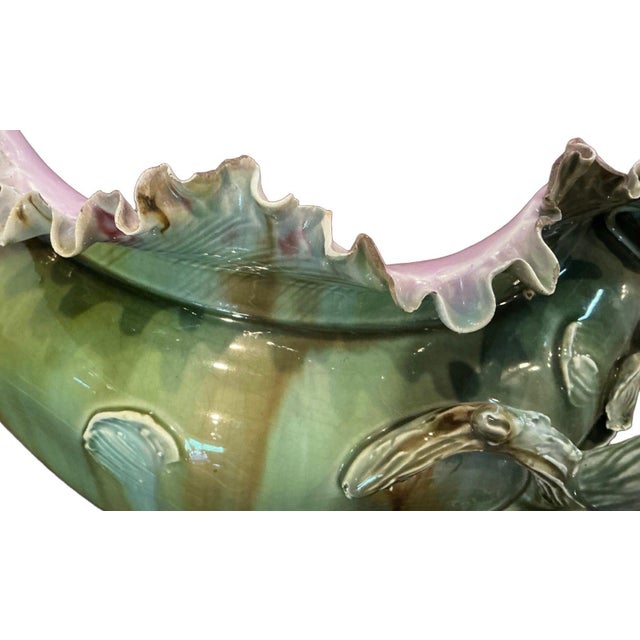 Circa 1900 Majolica Jardiniere For Sale - Image 17 of 18