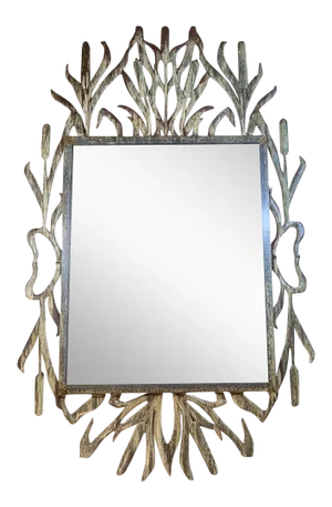 Cat Tail Iron Mirror
