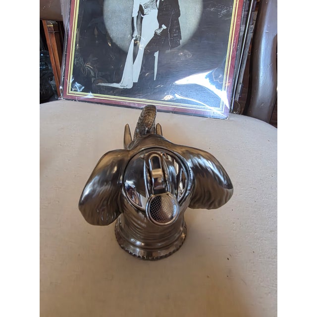 Unusual Great looking vintage elephant head table top lighter. Great quality ready for lighter fluid.
