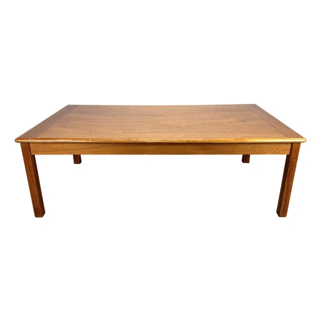 1970’s Danish Modern Teak Coffee Table by Domino Mobler For Sale