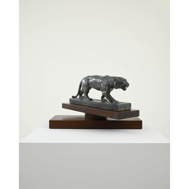Dark Gray 20th Century Art Deco Plaster Sculpture For Sale - Image 8 of 12