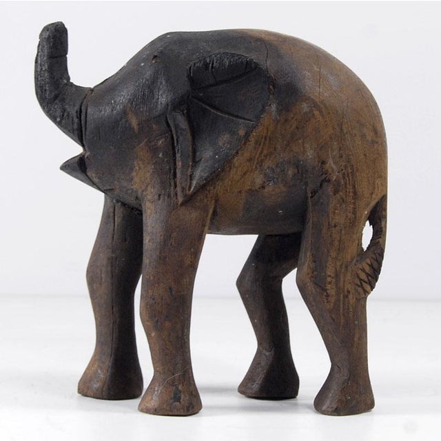 African Elephant Wood Figurine, 1960s, in Good conditions. Designed 1950 to 1959