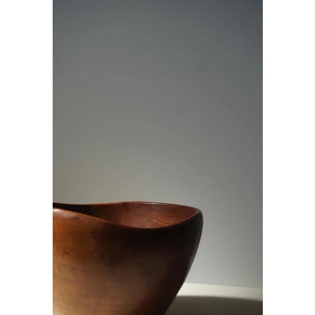 Sculptural Teak Bowl, Denmark, 1960s For Sale - Image 6 of 8