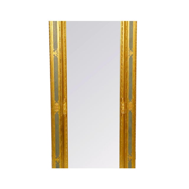 Painted, Gilt and Ebonized Mid-20th Century Italian Venetian Style Wall Mirror For Sale - Image 4 of 9
