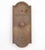Antique Art Deco style bronze elevator plate with a single button. Inscribed 1676SW4 on the back. The original mounting...