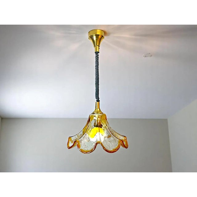 Mid-Century Modern Murano Glass Tulip Pendant Light, 1960s For Sale - Image 3 of 10