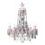 Vintage Check Cut Crystal Swag Chandelier For Sale