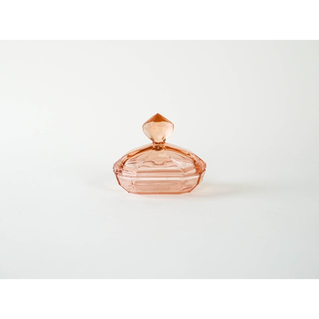 Vintage Art Deco Italian Glass Butter Dish, 1930s For Sale - Image 3 of 8