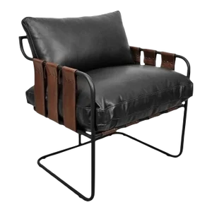Leather Strap Easy Chair
