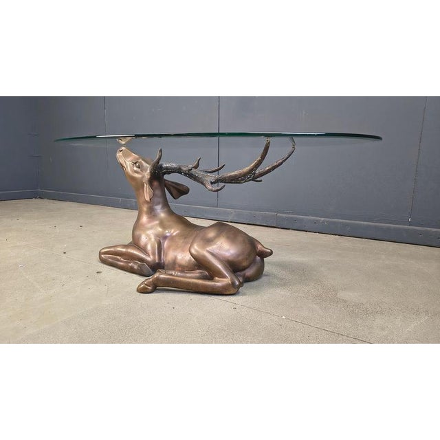 1970s Brass Deer Coffee Table, 1970s For Sale - Image 5 of 13